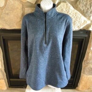 PINK Victoria Secret 3/4 Zip Sweatshirt with Kangaroo pocket